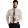 image:imageAlimens amp Gentle French Cuff Regular Fit Dress Shirts Cufflink Included  Office WorkBusiness CasualWeddingFormal EventInterviewcufflinkSoftBreathablePolyester CottonLight Khaki