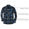 image:imageAlimens amp Gentle Mens Button Down Regular Fit Long Sleeve Plaid Flannel Casual ShirtsBlue Brown Black