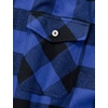 image:imageAlimens amp Gentle Mens Button Down Regular Fit Long Sleeve Plaid Flannel Casual ShirtsBlueBlack Plaid