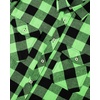 image:imageAlimens amp Gentle Mens Button Down Regular Fit Long Sleeve Plaid Flannel Casual ShirtsBright Green Black Plaid