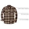 image:imageAlimens amp Gentle Mens Button Down Regular Fit Long Sleeve Plaid Flannel Casual ShirtsBrown Yellow Plaid