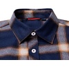 image:imageAlimens amp Gentle Mens Button Down Regular Fit Long Sleeve Plaid Flannel Casual ShirtsDark Blue Grey