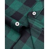 image:imageAlimens amp Gentle Mens Button Down Regular Fit Long Sleeve Plaid Flannel Casual ShirtsGreen Black