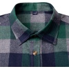image:imageAlimens amp Gentle Mens Button Down Regular Fit Long Sleeve Plaid Flannel Casual ShirtsGreen Grey Plaid