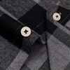 image:imageAlimens amp Gentle Mens Button Down Regular Fit Long Sleeve Plaid Flannel Casual ShirtsGrey Black Plaid