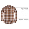image:imageAlimens amp Gentle Mens Button Down Regular Fit Long Sleeve Plaid Flannel Casual ShirtsLight Brown Yelaid