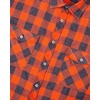 image:imageAlimens amp Gentle Mens Button Down Regular Fit Long Sleeve Plaid Flannel Casual ShirtsOrange Grey