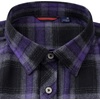 image:imageAlimens amp Gentle Mens Button Down Regular Fit Long Sleeve Plaid Flannel Casual ShirtsPurple Grey Black