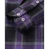 image:imageAlimens amp Gentle Mens Button Down Regular Fit Long Sleeve Plaid Flannel Casual ShirtsPurple Grey Black