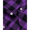 image:imageAlimens amp Gentle Mens Button Down Regular Fit Long Sleeve Plaid Flannel Casual ShirtsPurple Plaid