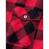 image:imageAlimens amp Gentle Mens Button Down Regular Fit Long Sleeve Plaid Flannel Casual ShirtsRedBlack Plaid
