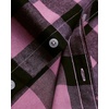 image:imageAlimens amp Gentle Mens Button Down Regular Fit Long Sleeve Plaid Flannel Casual ShirtsRosyblack