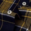 image:imageAlimens amp Gentle Mens Button Down Regular Fit Long Sleeve Plaid Flannel Casual ShirtsYellow Navy Plaid