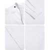 image:imageAlimens amp Gentle Mens Cotton Linen Shirts Long Sleeve Button Down Shirt Band Collar Beach ShirtsAll White