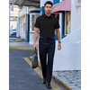 image:imageAlimens amp Gentle Mens Dress Shirt Short Sleeve Pocket Button Down Shirt  SolidWrinkle FreeRegular FitStretchSummerBusinessCasualWeddingPartyOfficeTravelFormalButton UpCollaredBlack