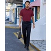 image:imageAlimens amp Gentle Mens Dress Shirt Short Sleeve Pocket Button Down Shirt  SolidWrinkle FreeRegular FitStretchSummerBusinessCasualWeddingPartyOfficeTravelFormalButton UpCollaredBurgundy