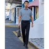 image:imageAlimens amp Gentle Mens Dress Shirt Short Sleeve Pocket Button Down Shirt  SolidWrinkle FreeRegular FitStretchSummerBusinessCasualWeddingPartyOfficeTravelFormalButton UpCollaredBlue Tempest