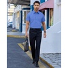 image:imageAlimens amp Gentle Mens Dress Shirt Short Sleeve Pocket Button Down Shirt  SolidWrinkle FreeRegular FitStretchSummerBusinessCasualWeddingPartyOfficeTravelFormalButton UpCollaredDeep Blue