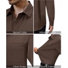 image:imageAlimens amp Gentle Mens Dress Shirts Long Sleeve Stretch Button Down Shirt  Wrinkle FreeRegular FitPocketWeddingCasualBusinessWorkChurchButton Up ShirtCollaredGraduationDark Khaki