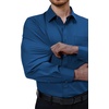 image:imageAlimens amp Gentle Mens Dress Shirts Long Sleeve Stretch Button Down Shirt  Wrinkle FreeRegular FitPocketWeddingCasualBusinessWorkChurchButton Up ShirtCollaredGraduationDark Blue