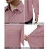 image:imageAlimens amp Gentle Mens Dress Shirts Long Sleeve Stretch Button Down Shirt  Wrinkle FreeRegular FitPocketWeddingCasualBusinessWorkChurchButton Up ShirtCollaredGraduationMauve
