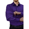 image:imageAlimens amp Gentle Mens Dress Shirts Long Sleeve Stretch Button Down Shirt  Wrinkle FreeRegular FitPocketWeddingCasualBusinessWorkChurchButton Up ShirtCollaredGraduationPurple