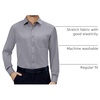 image:imageAlimens amp Gentle Mens Dress Shirts Long Sleeve Stretch Button Down Shirt  Wrinkle FreeRegular FitPocketWeddingCasualBusinessWorkChurchButton Up ShirtCollaredGraduationGrey