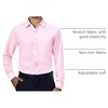 image:imageAlimens amp Gentle Mens Dress Shirts Long Sleeve Stretch Button Down Shirt  Wrinkle FreeRegular FitPocketWeddingCasualBusinessWorkChurchButton Up ShirtCollaredGraduationPink