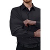 image:imageAlimens amp Gentle Mens Dress Shirts Long Sleeve Stretch Button Down Shirt  Wrinkle FreeRegular FitPocketWeddingCasualBusinessWorkChurchButton Up ShirtCollaredGraduationBlack