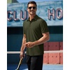 image:imageAlimens amp Gentle Mens Polo Shirt Stretch Short Sleeve Dry Fit Golf Shirts Moisture Wicking Breathable Tops Daily Tennis SportArmy Green