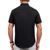 image:imageAlimens amp Gentle Mens Short Sleeve Dress Shirts Wrinkle Free Untucked Casual Button Down ShirtBlack