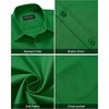 image:imageAlimens amp Gentle Mens Short Sleeve Dress Shirts Wrinkle Free Untucked Casual Button Down ShirtBright Green