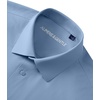 image:imageAlimens amp Gentle Stretch Mens Dress Shirts Slim Fit Long Sleeve Casual Skinny Muscle Fit Wrinkle Free Button Down ShirtCool Blue