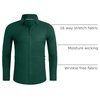 image:imageAlimens amp Gentle Stretch Mens Dress Shirts Slim Fit Long Sleeve Casual Skinny Muscle Fit Wrinkle Free Button Down ShirtGreen