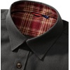 image:imageAlimensampGentle Mens Flannel Shacket Cotton Regular Fit Holiday Outfit  Casual Classic Outfit Cotton Shacket Winter Warmth Family Party Outdoor Regular Fit Pocket Button UpDark Grey