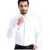 image:imageMens Dress Shirts French Cuff Regular Fit Formal Tuxedo Cufflinks Shirt  French cuff Cufflinks shirt Long sleeve Regular fit for Wedding Prom Business Fathers day Evening Formal occasionWhite