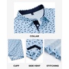 image:imageMens Polo Shirts Dry Fit Breathable Printed Golf Shirt Summer  Dry Fit Stretch Moisture Wicking Upf Lightweight Pattern Casual Business Tennis Sport Beach Holiday Party GiftLight Blue Dinosaur