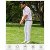 image:imageMens Polo Shirts Dry Fit Breathable Printed Golf Shirt Summer  Dry Fit Stretch Moisture Wicking Upf Lightweight Pattern Casual Business Tennis Sport Beach Holiday Party GiftWhite Color