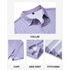 image:imageMens Polo Shirts Dry Fit Breathable Printed Golf Shirt Summer  Dry Fit Stretch Moisture Wicking Upf Lightweight Pattern Casual Business Tennis Sport Beach Holiday Party GiftGrey Purple Ocean