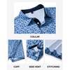 image:imageMens Polo Shirts Dry Fit Breathable Printed Golf Shirt Summer  Dry Fit Stretch Moisture Wicking Upf Lightweight Pattern Casual Business Tennis Sport Beach Holiday Party GiftBlue Hawaii Ocean