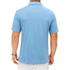 image:imageMens Polo Shirts Dry Fit Breathable Printed Golf Shirt Summer  Dry Fit Stretch Moisture Wicking Upf Lightweight Pattern Casual Business Tennis Sport Beach Holiday Party GiftBlue Dots