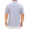 image:imageMens Polo Shirts Dry Fit Breathable Printed Golf Shirt Summer  Dry Fit Stretch Moisture Wicking Upf Lightweight Pattern Casual Business Tennis Sport Beach Holiday Party GiftLight Blue Golf