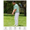 image:imageMens Polo Shirts Dry Fit Breathable Printed Golf Shirt Summer  Dry Fit Stretch Moisture Wicking Upf Lightweight Pattern Casual Business Tennis Sport Beach Holiday Party GiftGreen White Stripe