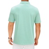 image:imageMens Polo Shirts Dry Fit Breathable Printed Golf Shirt Summer  Dry Fit Stretch Moisture Wicking Upf Lightweight Pattern Casual Business Tennis Sport Beach Holiday Party GiftGreen White Stripe