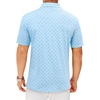 image:imageMens Polo Shirts Dry Fit Breathable Printed Golf Shirt Summer  Dry Fit Stretch Moisture Wicking Upf Lightweight Pattern Casual Business Tennis Sport Beach Holiday Party GiftBlue Golf