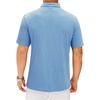 image:imageMens Polo Shirts Dry Fit Breathable Printed Golf Shirt Summer  Dry Fit Stretch Moisture Wicking Upf Lightweight Pattern Casual Business Tennis Sport Beach Holiday Party GiftBlue Stripe