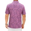 image:imageMens Polo Shirts Dry Fit Breathable Printed Golf Shirt Summer  Dry Fit Stretch Moisture Wicking Upf Lightweight Pattern Casual Business Tennis Sport Beach Holiday Party GiftPink Paisley