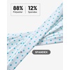 image:imageMens Polo Shirts Dry Fit Breathable Printed Golf Shirt Summer  Dry Fit Stretch Moisture Wicking Upf Lightweight Pattern Casual Business Tennis Sport Beach Holiday Party GiftWhite Teal Dots