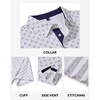 image:imageMens Polo Shirts Dry Fit Breathable Printed Golf Shirt Summer  Dry Fit Stretch Moisture Wicking Upf Lightweight Pattern Casual Business Tennis Sport Beach Holiday Party GiftWhite Golf