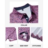 image:imageMens Polo Shirts Dry Fit Breathable Printed Golf Shirt Summer  Dry Fit Stretch Moisture Wicking Upf Lightweight Pattern Casual Business Tennis Sport Beach Holiday Party GiftPink Paisley